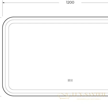 зеркало cezares stylus czr-spc-stylus-1200-700-tch-warm 120x70 см 