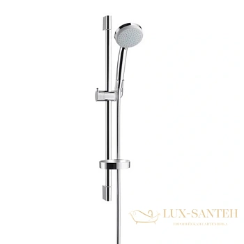 душевой гарнитур hansgrohe croma 100 27776000 ecosmart, хром