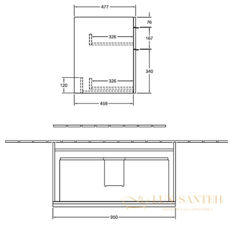 тумба под раковину villeroy & boch venticello a92601dh 95.3x50.2x59, белый