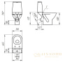 унитаз-компакт cersanit granta 031 3/6 dpl eo, s-ko-gra031-3/6-dl-n-w, цвет белый