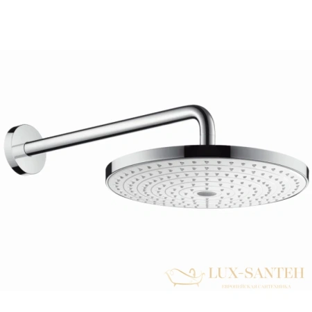 верхний душ hansgrohe raindance select s 300 2jet 27378400 с держателем 390 мм, ½’ белый/хром