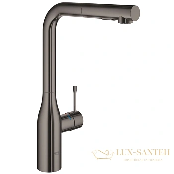 смеситель для кухонной мойки grohe essence new, 30270a00, темный графит глянцевый 