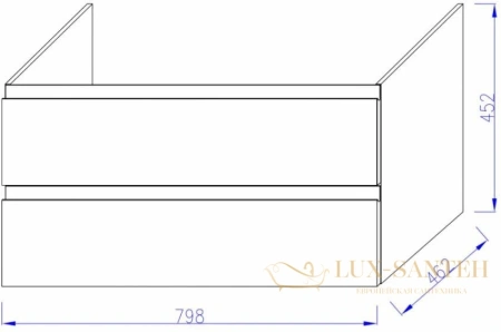 тумба под раковину jacob delafon madeleine 80x46 eb2053-j5