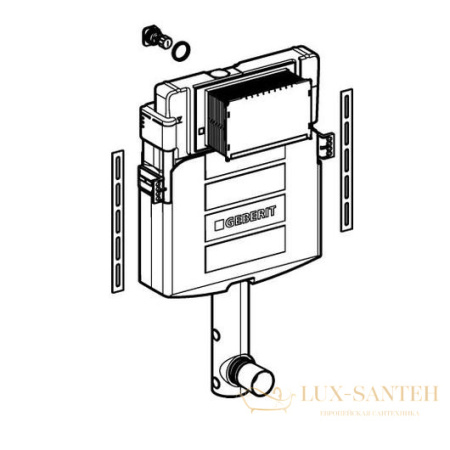 бачок скрытого монтажа geberit duofix up320 109.300.00.5