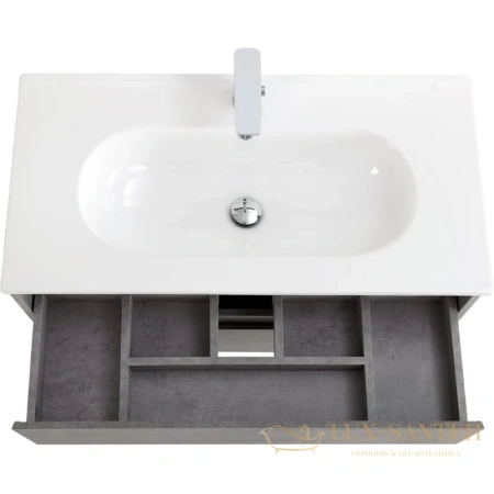 тумба belbagno kraft kraft-1000-2c-so-cg 100 см, cemento grigio