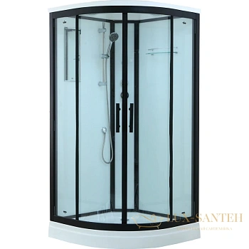 душевая кабина timo standart t-6609 b 90x90x220 см, стекло прозрачное