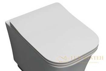 сиденье быстросъемное тонкое white ceramic idea wc100s05sl с микролифтом, черный матовый