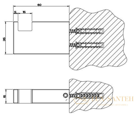 крючок gessi rettangolo 20921.031, хром