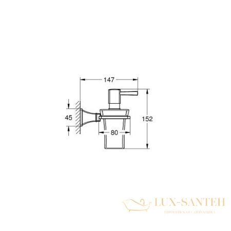 дозатор grohe grandera 40627ig0, хром/золото