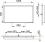 зеркало с подсветкой keuco plan, 33098143500, с подогревом, 1200x700x105 мм, к.: лакированный алюминий (трюфель)