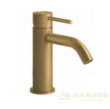 смеситель для раковины gessi 316 flessa 54002.727, brushed brass pvd