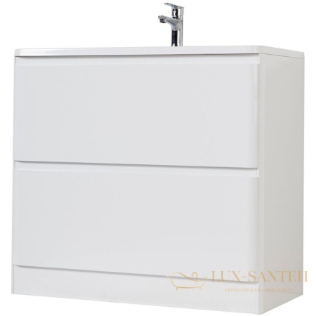 тумба под раковину belbagno albano albano-900-2c-pia-bl 90 см, bianco lucido