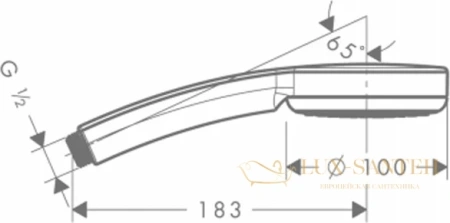 ручной душ hansgrohe verso 100 1jet 28722000