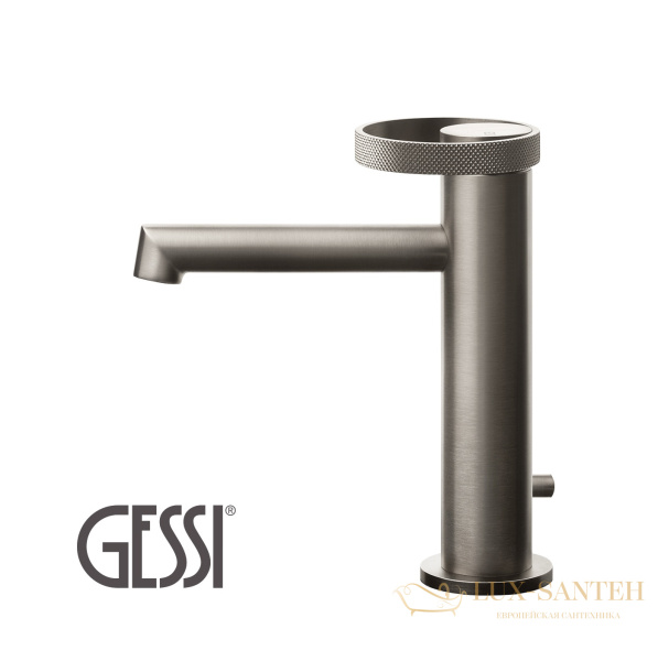 смеситель для раковины gessi anello 63301 149,  finox brushed nickel