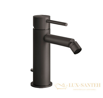 смеситель gessi 316 flessa 54007.707 для биде, black metal brushed pvd