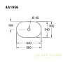 раковина накладная villeroy & boch collaro 4a1956r1 ceramicplus 560х360 мм, белый