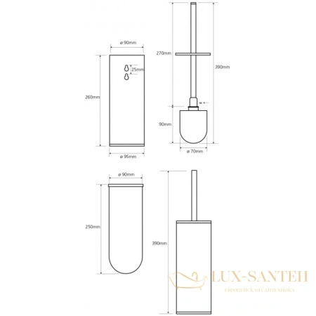 ерш bemeta neo 102313065, нержавеющая сталь