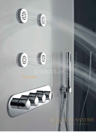 душевая форсунка gessi tondo wellness 32971 031, хром