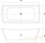 ванна акриловая aquatek верса aq-4777 170x78 см, отдельностоящая