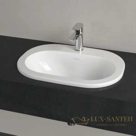 раковина villeroy & boch o.novo 41615601 56х40,5 см, альпийский белый