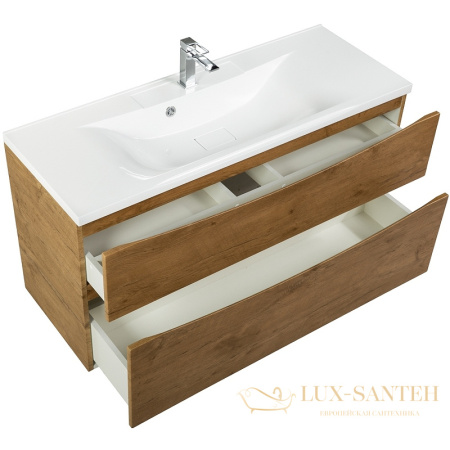 тумба под раковину belbagno marino-h60 marino-h60-1100-2c-so-rn-p 110 см подвесная, rovere nature