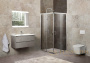 душевой уголок belbagno unique unique-a-2-85/100-p-cr 100х100 см профиль хром, стекло рифленое 