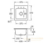 кухонная мойка villeroy & boch subway 45 xs 678101r1 ceramicplus 475×510 мм, белый