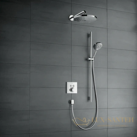 душевой набор hansgrohe raindance select s 120 3jet 26631400 белый/хром