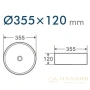 раковина d&k matrix dt1391516 35,5x35,5 см, белый