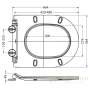 сиденье belbagno flay-r bb2111sc для унитаза с микролифтом, белый