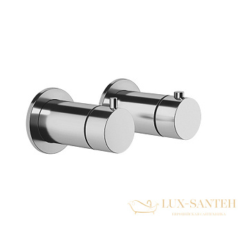 термостат gessi anello 63335.149 для ванны, внешняя часть, finox brushed nickel