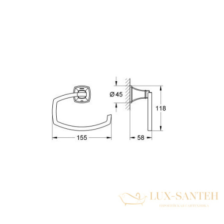 бумагодержатель grohe grandera 40625ig0, хром/золото