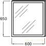 зеркало с подсветкой jacob delafon parallel 60см eb1440-nf