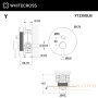 смеситель для душа скрытого монтажа whitecross y y1235glb, брашированное золото