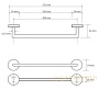 полотенцедержатель bemeta omega 104204332, хром