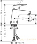 смеситель для раковины hansgrohe logis 71077000