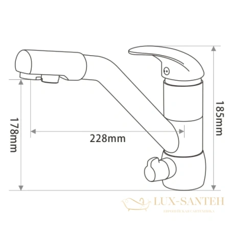 смеситель seaman barcelone ssl-5361-light bronze для кухни, светлая бронза