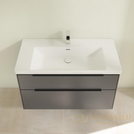 тумба под раковину villeroy & boch subway 3.0 c57001vr 973x576x478 мм, graphite 