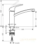 смеситель hansgrohe focus 31806800 для кухонной мойки