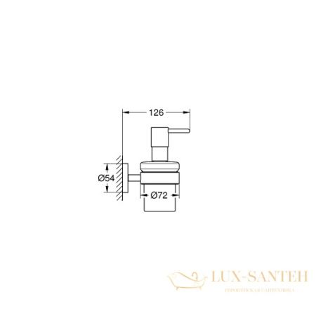 дозатор grohe essentials 40448dc1, сталь