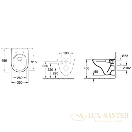 подвесной безободковый унитаз villeroy & boch o.novo 5688hr01 с сиденьем микролифт, альпийский белый