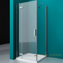 душевой уголок belbagno kraft kraft-ah-12-100/80-c-cr-l 100х80 см профиль хром, стекло прозрачное 