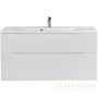 тумба под раковину belbagno marino marino-h60-1200-2c-so-bl-p 120 см подвесная, bianco lucido