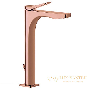 смеситель для раковины высокий gessi rilievo 59009.030, copper pvd