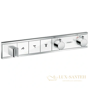 смеситель термостатический для душа hansgrohe rainselect 15356000 (внешняя часть)