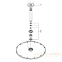 верхний душ grohe rainshower cosmopolitan 310 26067dc0, сталь