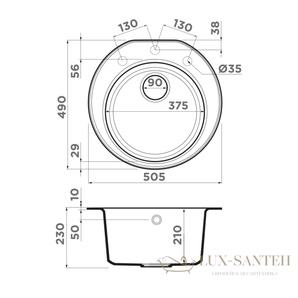 кухонная мойка omoikiri miya 50r-bl tetogranit х черный, 4993502