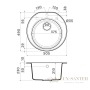 кухонная мойка omoikiri miya 50r-dc tetogranit х темный шоколад, 4993507