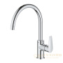 смеситель grohe bauedge 31233001 для мойки, хром