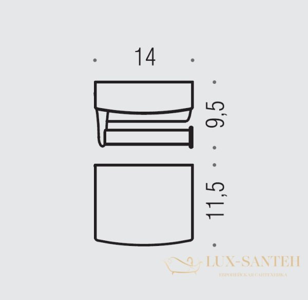 бумагодержатель colombo design land b2891, хром